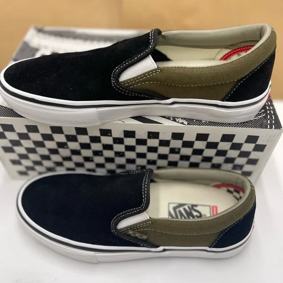 Vans Men’s Skate Slip-OnBlack Olive Sneakers VN0A5FCAB1V